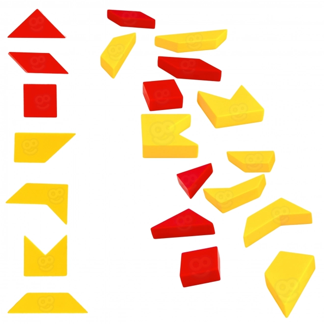 Joc logic tangram Woopie antrenament de buzunar pentru creier