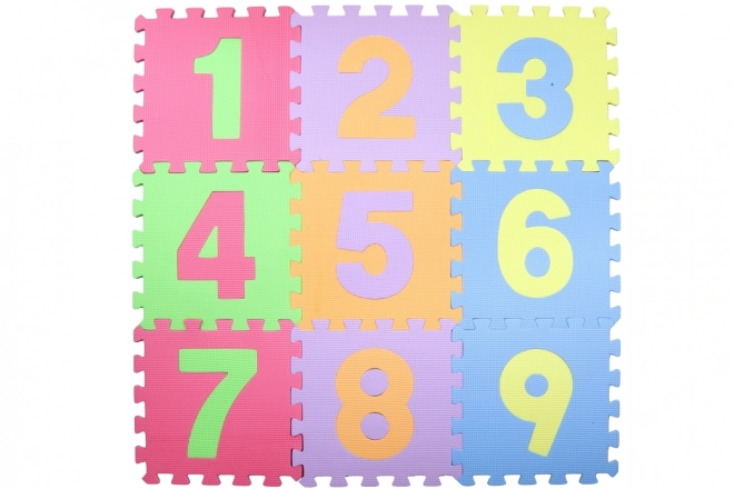 Covoraș puzzle din spumă pentru copii cu numere