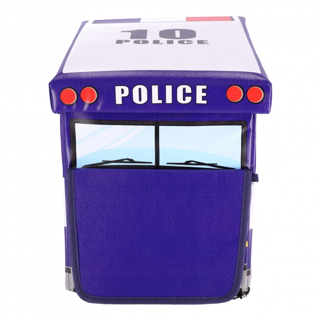 Container pentru jucării cu puf - Mașină de poliție