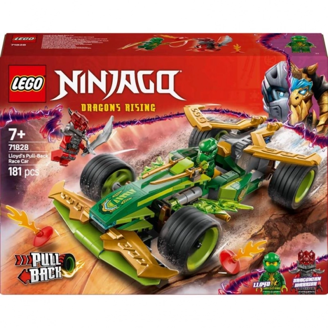 Lego Ninjago mașina de curse a lui Lloyd cu tracțiune pull-back