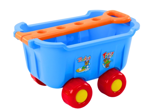 Cărucior albastru practic
