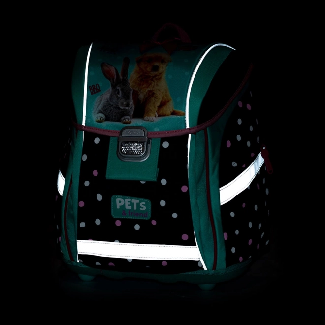 Rucsac școlar Premium Light animăluțe