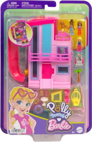 polly pocket barbie dreamhouse – căsuță compactă pentru păpuși