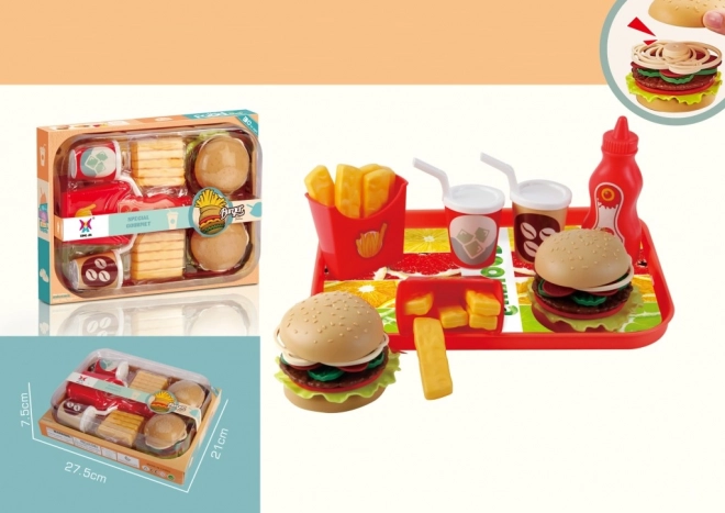 Set de joacă hamburger pentru copii