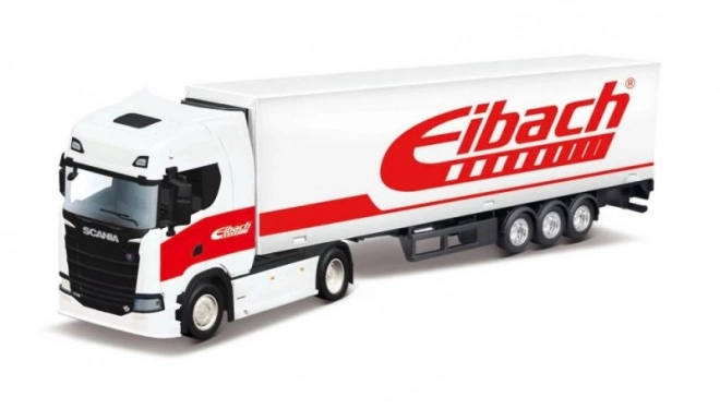 Camion cu remorcă Scania 770 S cu remorcă albă Eibach