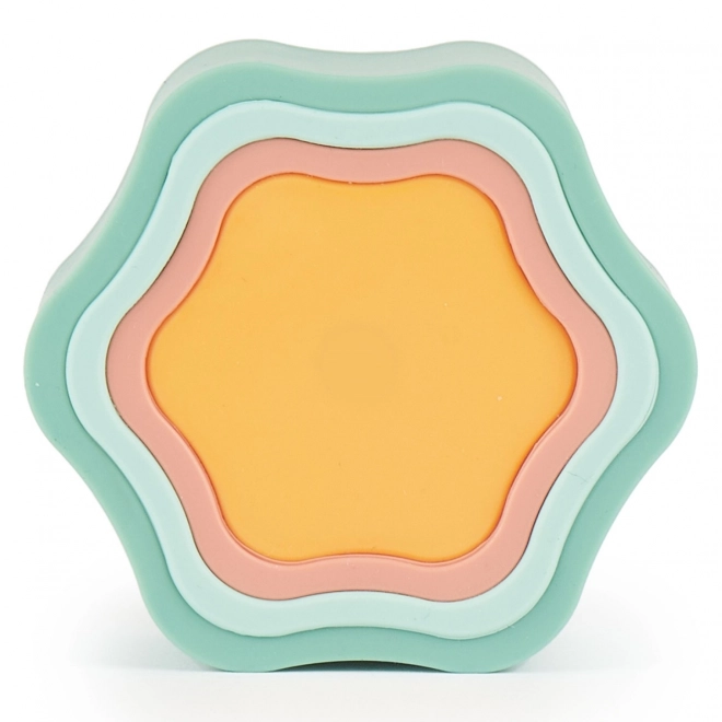 Joc de stivuire floare din silicon - Tropical Vibe