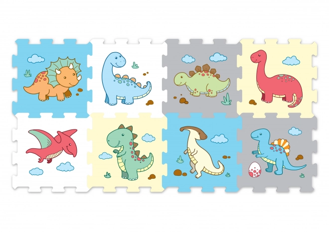 Puzzle dinosauri din spumă 8 piese