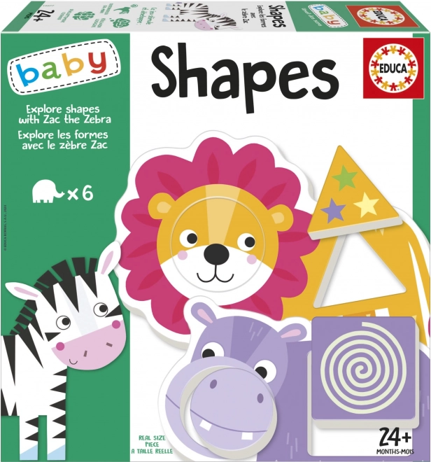 Vârstă Educa Baby Puzzle forme zebra Zak