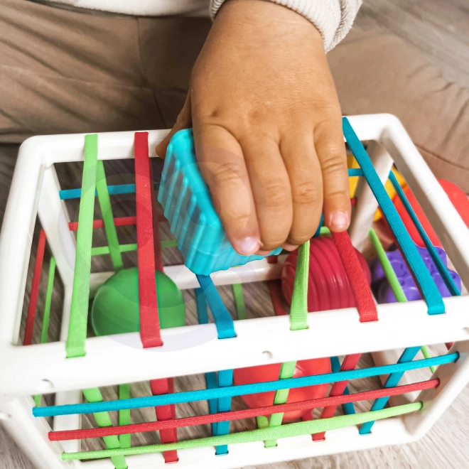 Jucărie Cub Sensory WOOPIE cu Forme Colorate