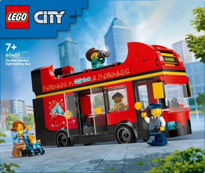 Autobuz etajat LEGO City roșu