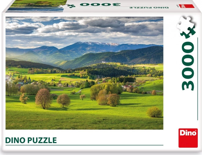 Puzzle Primăvară deasupra Povrazníkem 3000 piese