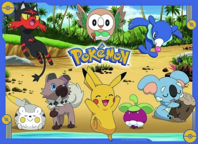 Puzzle Pokémon din Alola 4x100 piese