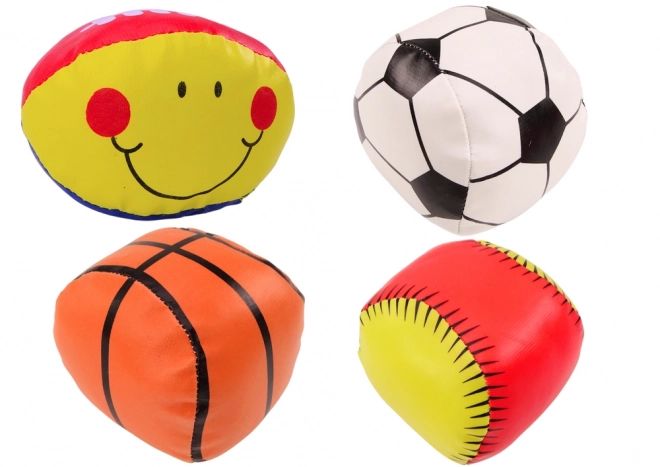 set mingi sport pentru copii: baschet, rugby, fotbal, baseball