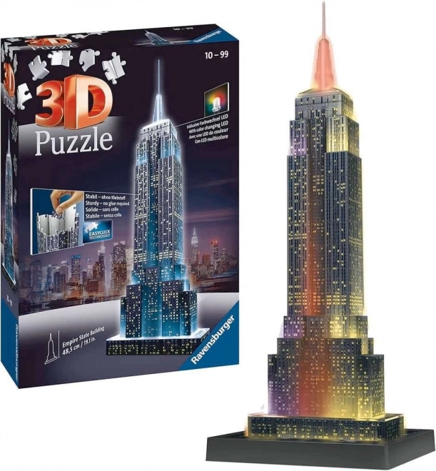 puzzle 3d luminiscent empire state building editia de noapte