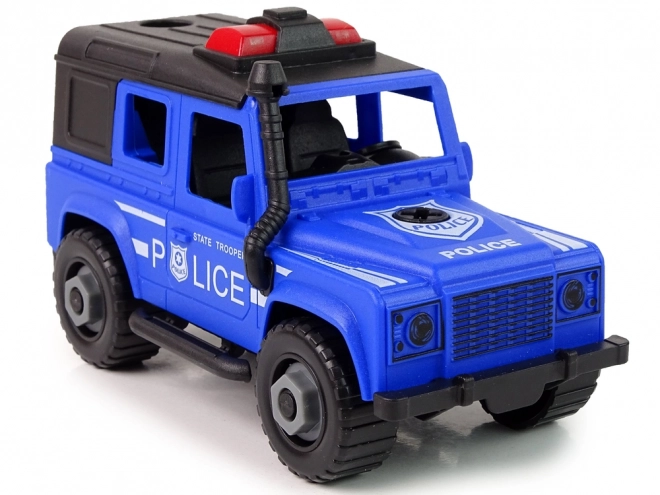 Mașină de teren poliție cu remorcă pentru cai DIY