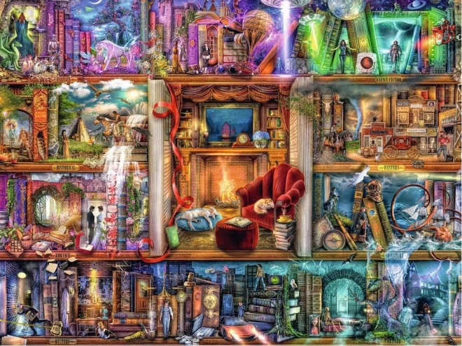 Puzzle Ravensburger Biblioteca Grandioasă