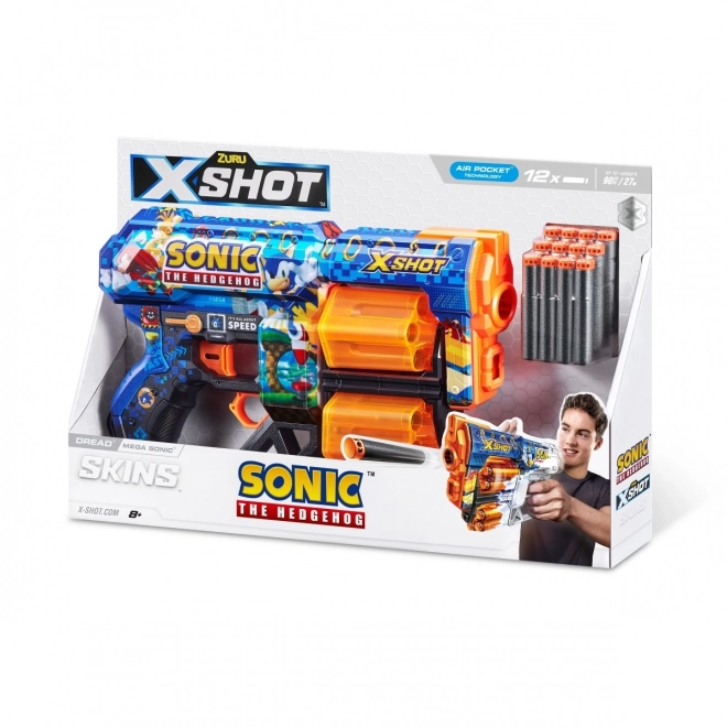 Blaster X-Shot Skins inspirat de Sonic the Hedgehog