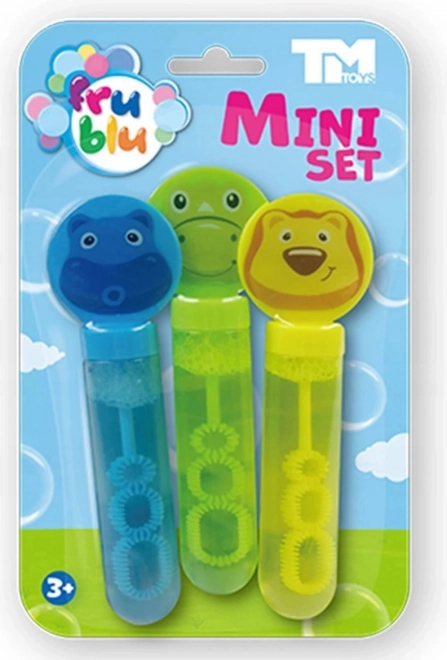 Set mini baloane de săpun Fru Blu cu animale