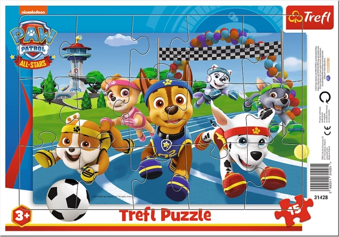 Puzzle TREFL Patrula cățelușilor: Mereu gata să ajute 15 piese