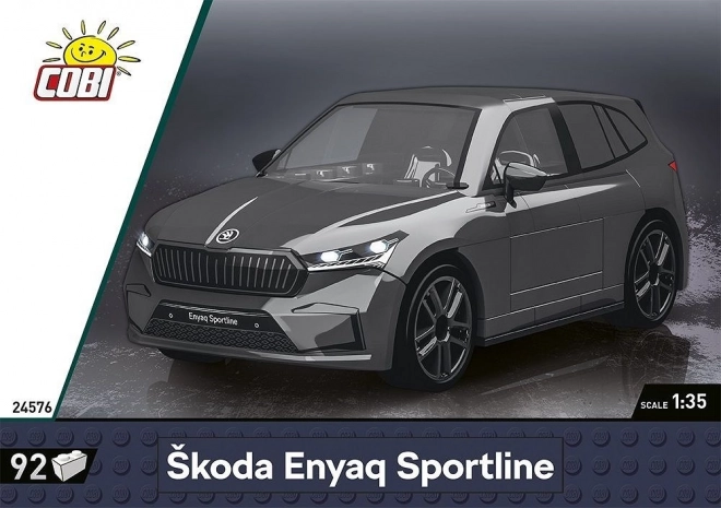 Set construcție mașină Skoda Enyaq Sportline din cărămizi