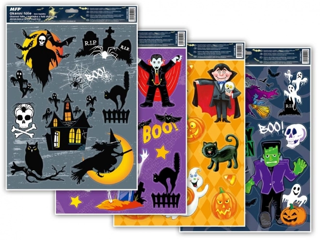 folie pentru ferestre halloween cu glitter