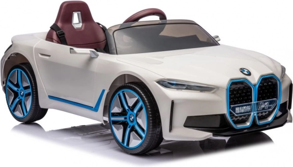 Mașinuță pe baterii BMW I4 4x4 albă
