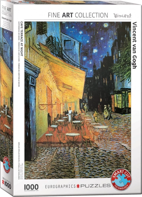 Puzzle terasa cafenelei în noapte 1000 piese