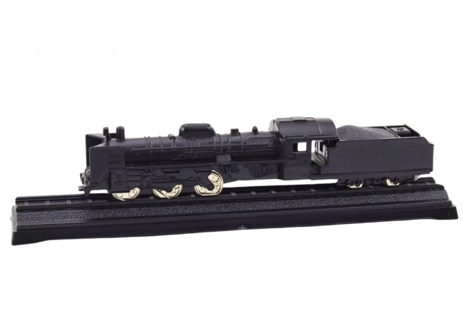 Model de locomotivă colecționabil din metal 1:48 – negru