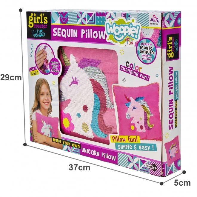 Set creativ pernă unicorn WOOPIE Art&Fun