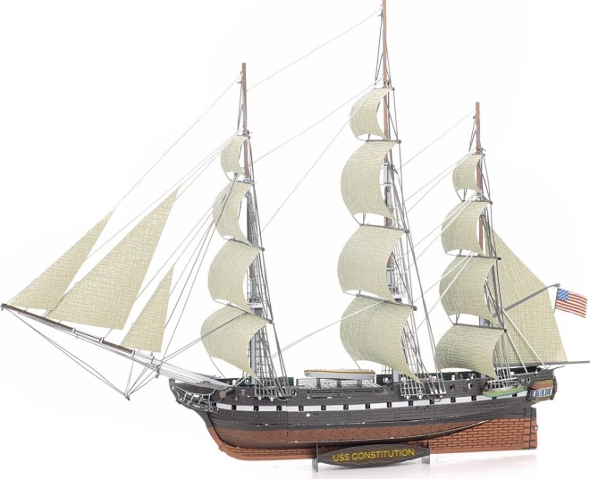 Piesă premium de puzzle 3D Metal Earth: Nava USS