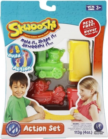 Set de acțiune Skwooshi pentru modelaj creativ, pentru copii 3+