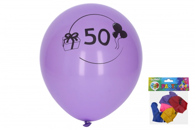 Balon gonflabil aniversar 50 ani set 5 bucăți