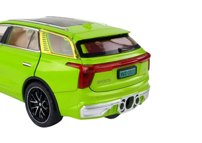 Model de mașină RC din aluminiu 1:24 verde