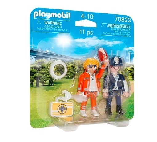 Duo Pack Playmobil medic de urgență și polițistă