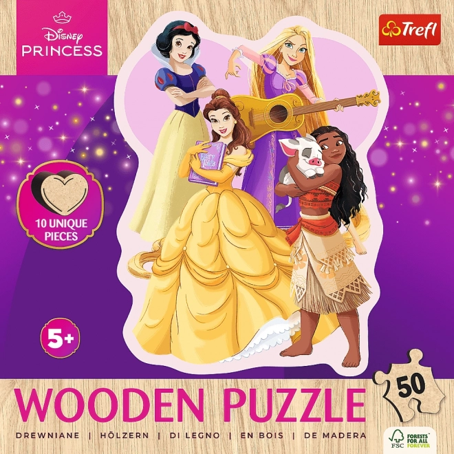 Puzzle din lemn Disney cu prințese