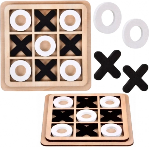 X și 0 din lemn – joc logic strategic pentru copii și adulți
