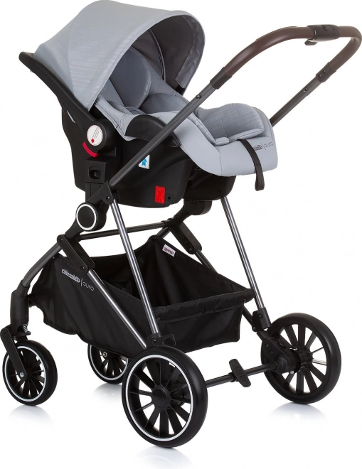 Chipolino cărucior combinat Aura 2v1 Ash Grey