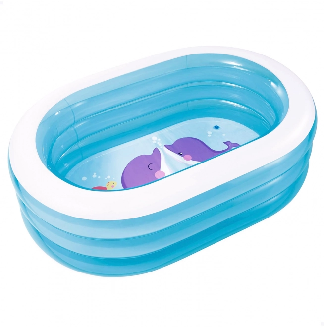 Piscină gonflabilă ovală pentru copii de grădină