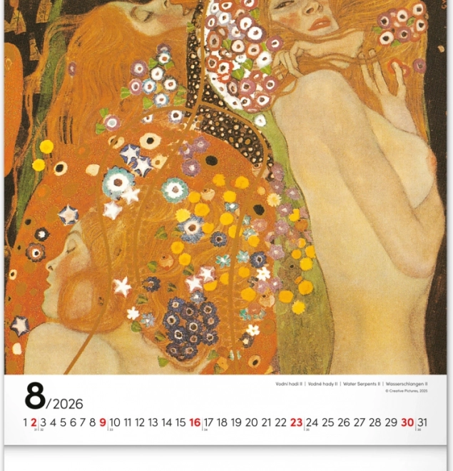 Calendar de perete Gustav Klimt 2026