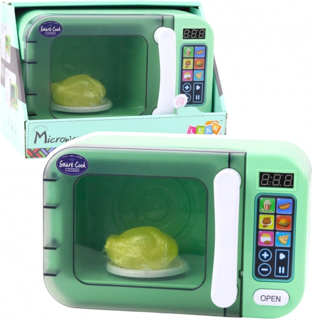 Cuptor Cu Microunde Pentru Copii cu Sunete și Lumini Verde