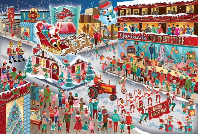 Puzzle Parada lui Moș Crăciun 2000 de piese de la Cobble Hill