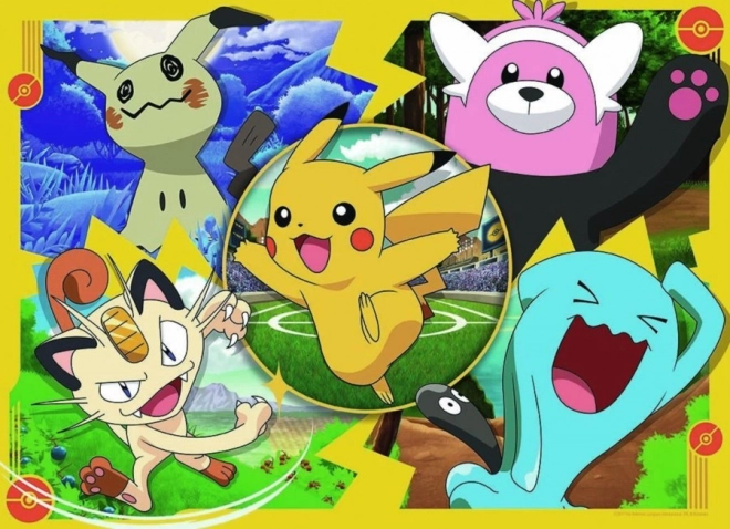 Puzzle Pokémon din Alola 4x100 piese