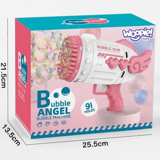 Pistol cu baloane din săpun Woopie roz