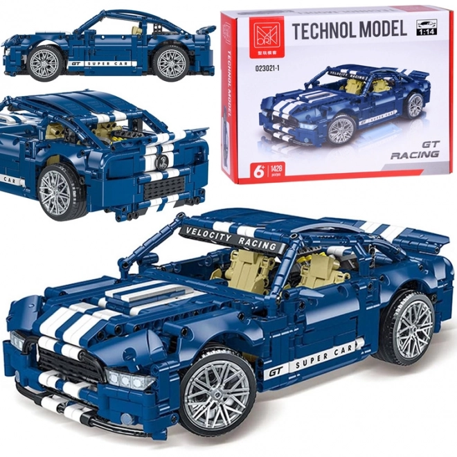 Set 1428 piese mașină sport Gt Racing