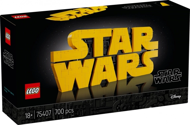 logo STAR WARS din cărămizi LEGO pentru adulți