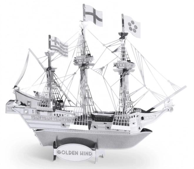 puzzle 3D metal earth vasul golden hind