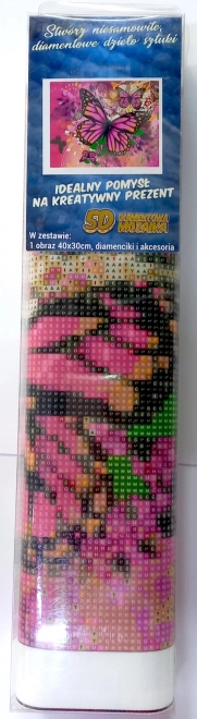 Norimpex Pictură cu diamante Fluturare aripi 30x40cm