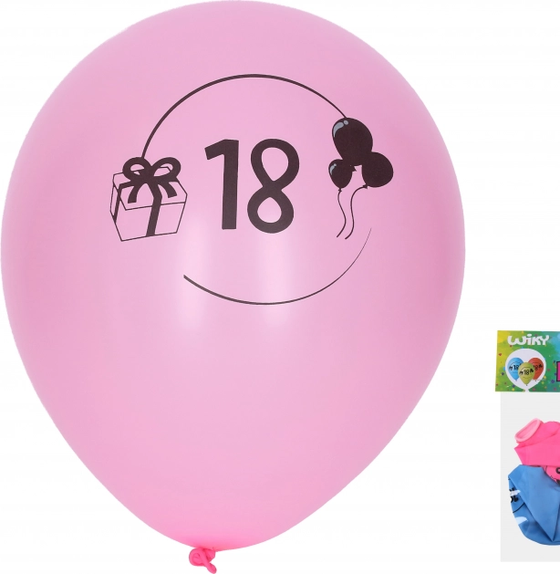 Baloane gonflabile 30 cm cu numărul 18 – set 5 buc