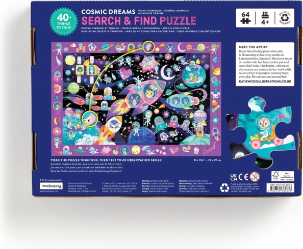 Puzzle Caută și găsește Vise Spațiale 64 de piese
