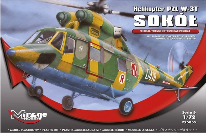 Model helicopter PZL W-3T Sokół din plastic